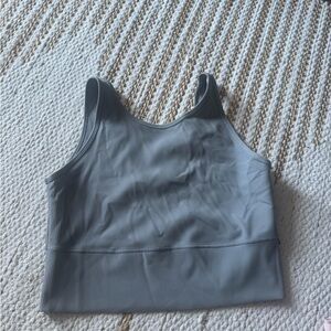 Lululemon power pivot Gray Ribbed Tank Top